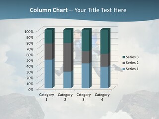 Competition Mountain Cliff PowerPoint Template