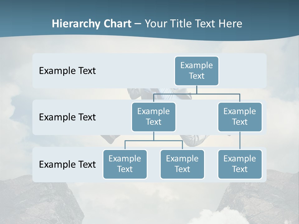 Competition Mountain Cliff PowerPoint Template