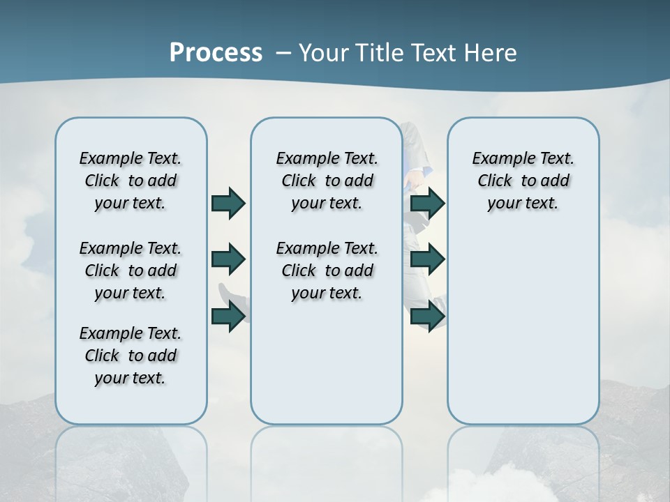 Competition Mountain Cliff PowerPoint Template