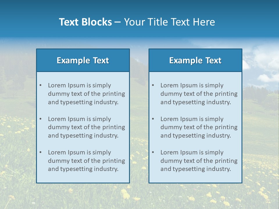 Countryside Nature Hike PowerPoint Template