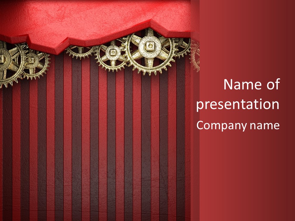 Fastening Mechanism Engineering PowerPoint Template