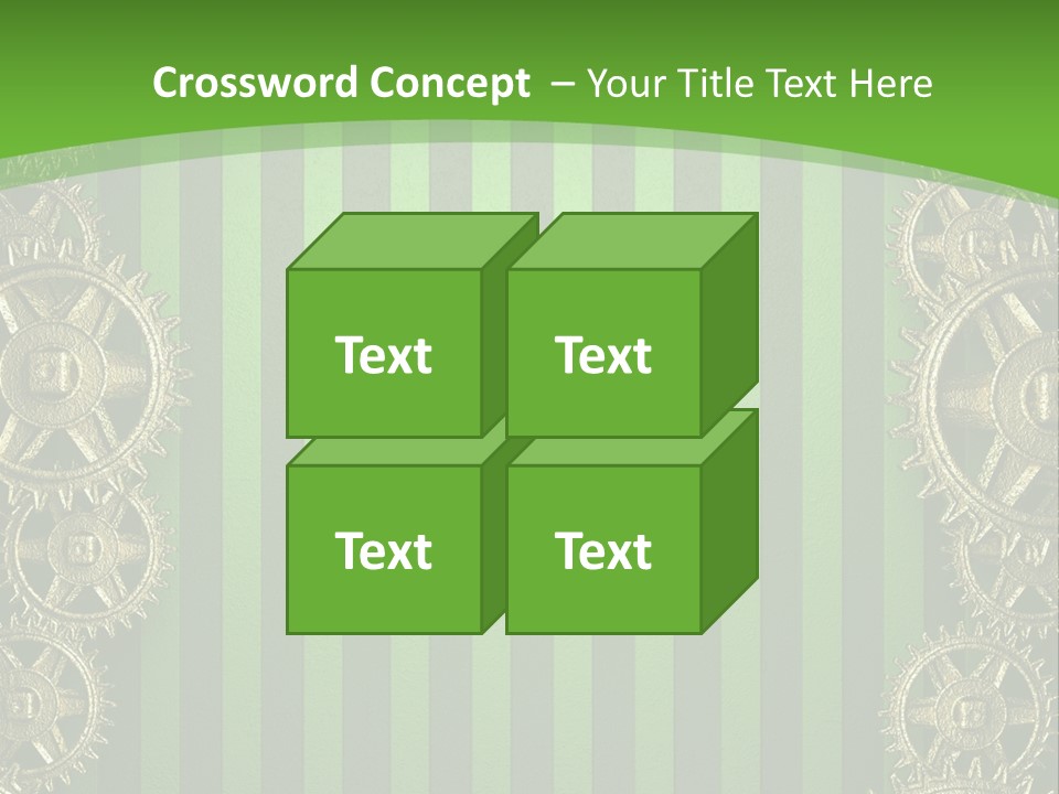 Industrial Mechanic Cogwheel PowerPoint Template