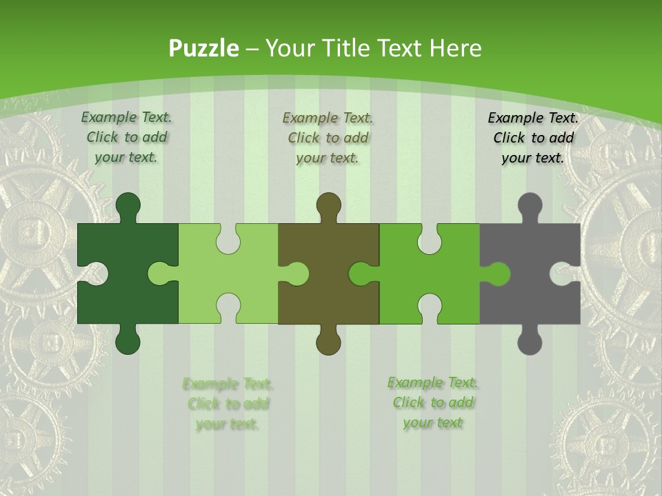 Industrial Mechanic Cogwheel PowerPoint Template