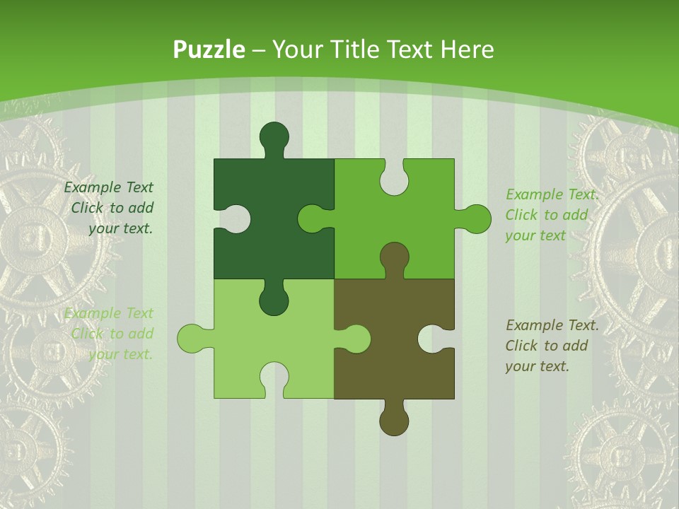 Industrial Mechanic Cogwheel PowerPoint Template