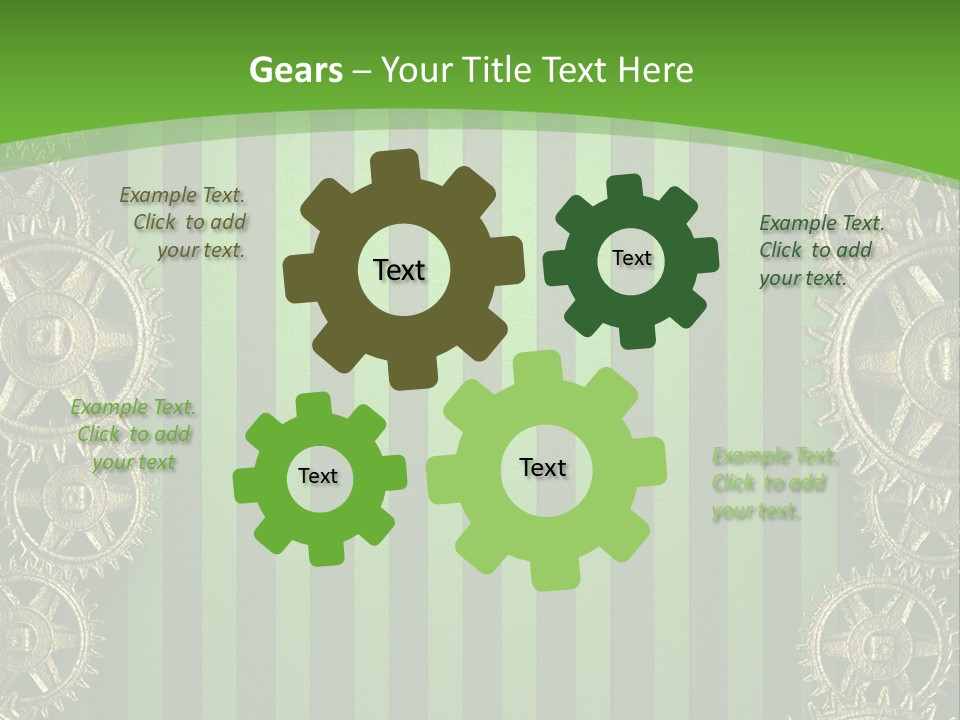 Industrial Mechanic Cogwheel PowerPoint Template