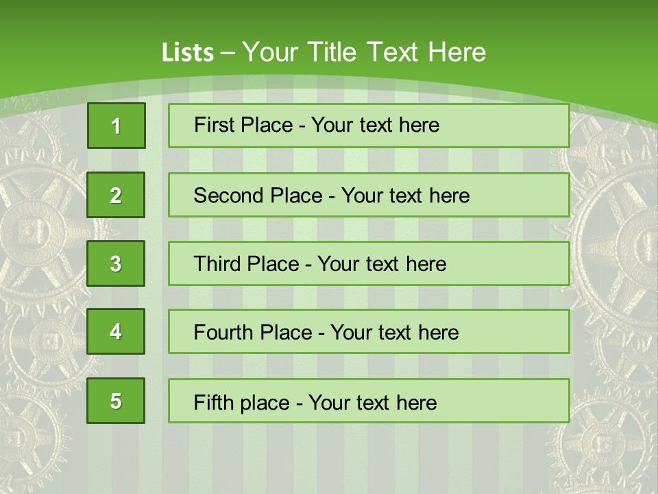 Industrial Mechanic Cogwheel PowerPoint Template
