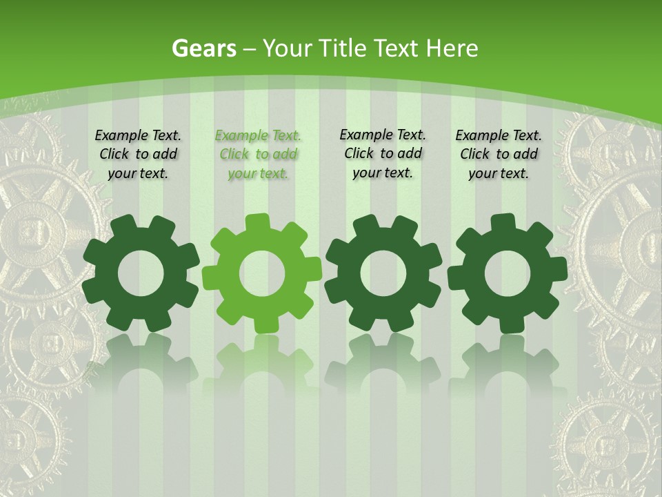 Industrial Mechanic Cogwheel PowerPoint Template