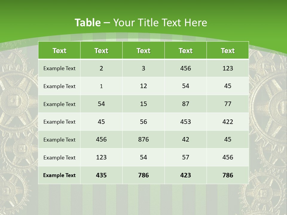 Industrial Mechanic Cogwheel PowerPoint Template