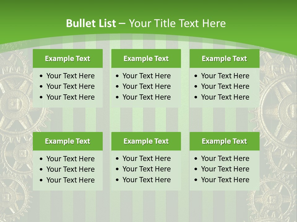 Industrial Mechanic Cogwheel PowerPoint Template