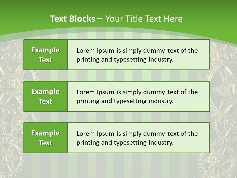 Industrial Mechanic Cogwheel PowerPoint Template
