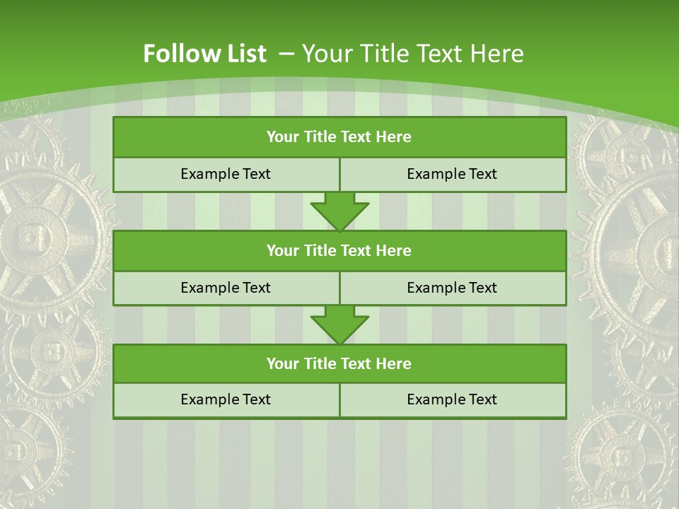 Industrial Mechanic Cogwheel PowerPoint Template