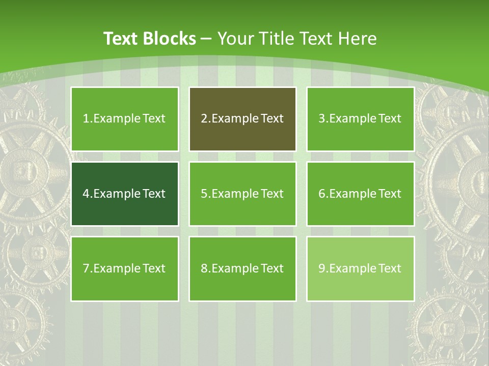 Industrial Mechanic Cogwheel PowerPoint Template