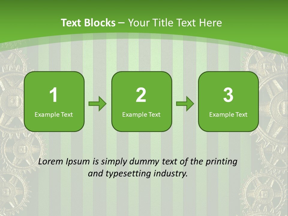 Industrial Mechanic Cogwheel PowerPoint Template