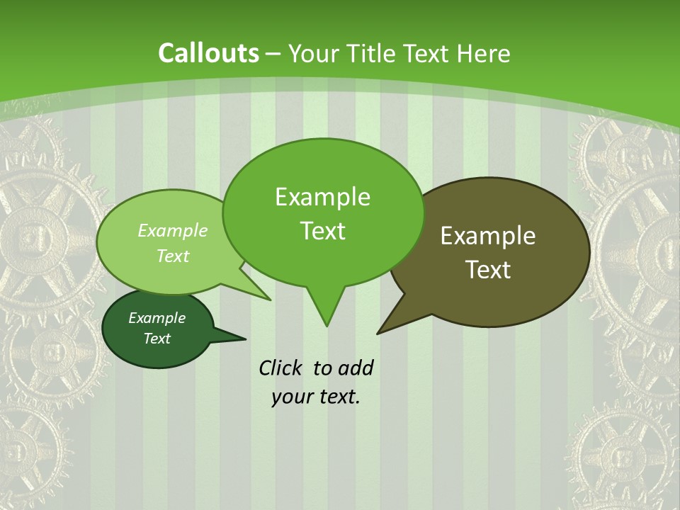 Industrial Mechanic Cogwheel PowerPoint Template