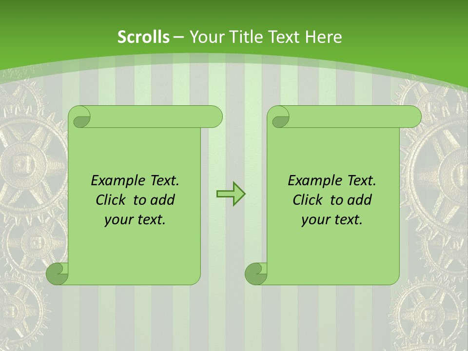 Industrial Mechanic Cogwheel PowerPoint Template