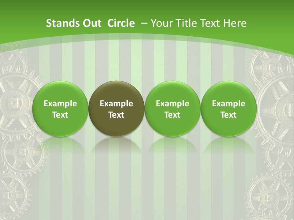 Industrial Mechanic Cogwheel PowerPoint Template