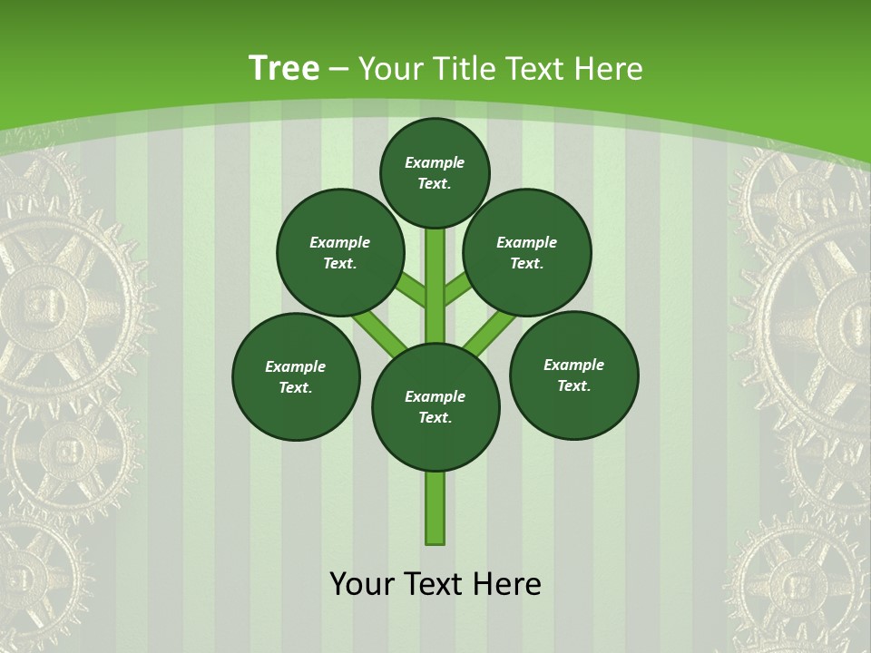 Industrial Mechanic Cogwheel PowerPoint Template