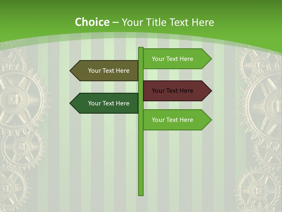 Industrial Mechanic Cogwheel PowerPoint Template