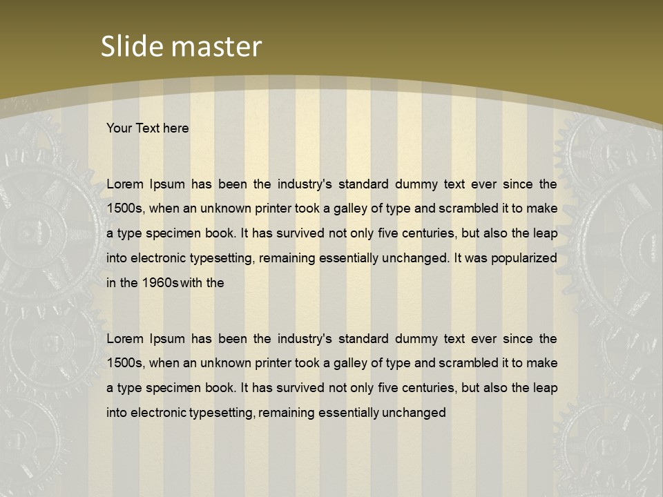 Alloy Cog Mechanism PowerPoint Template