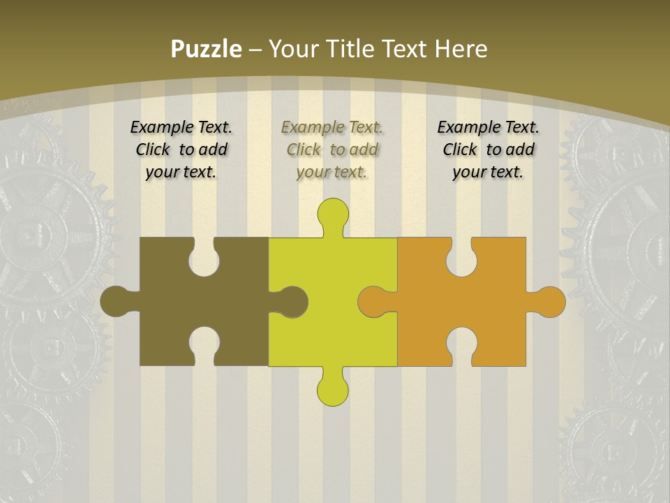 Alloy Cog Mechanism PowerPoint Template
