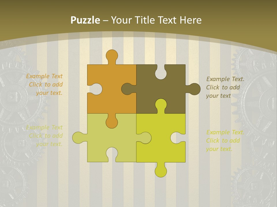 Alloy Cog Mechanism PowerPoint Template