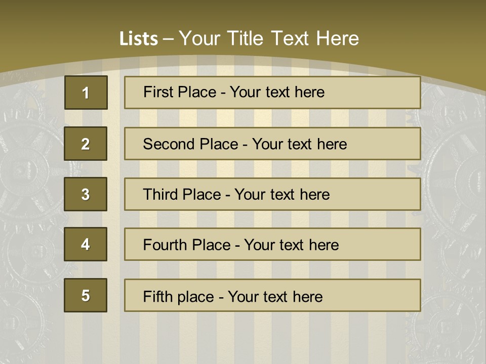 Alloy Cog Mechanism PowerPoint Template