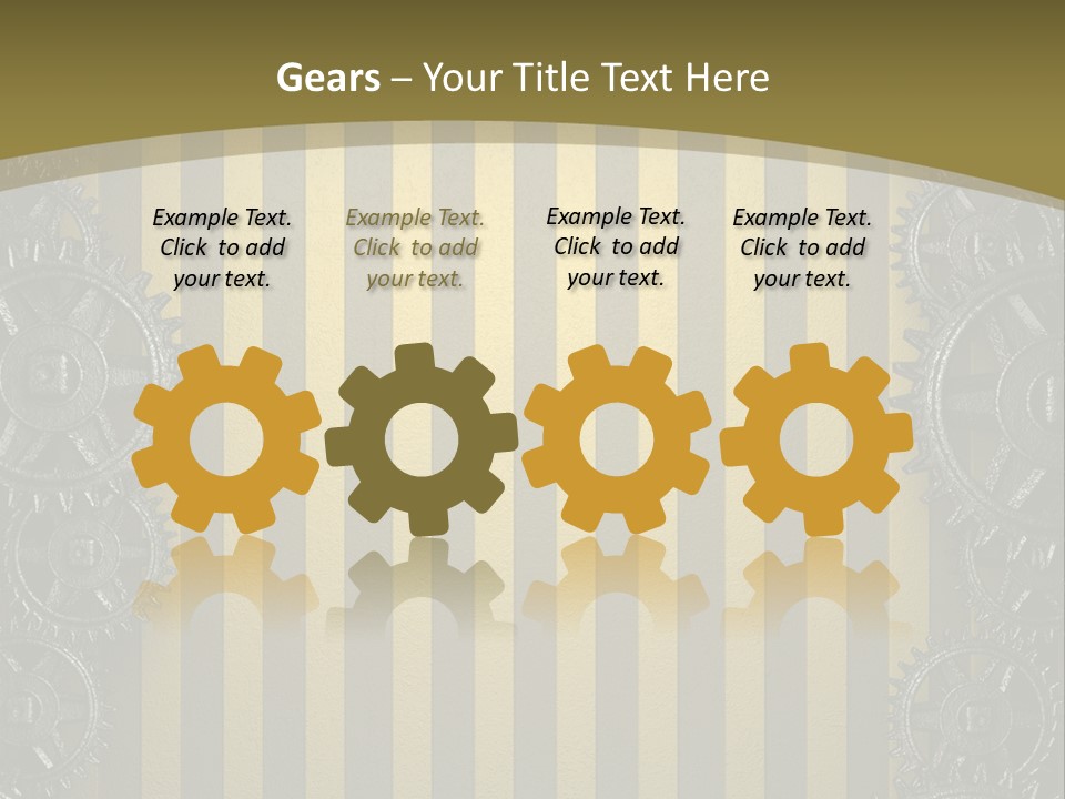Alloy Cog Mechanism PowerPoint Template