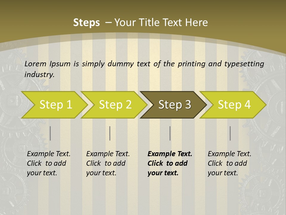Alloy Cog Mechanism PowerPoint Template