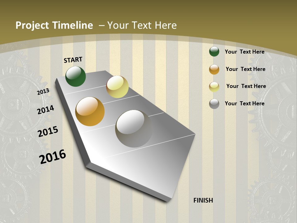Alloy Cog Mechanism PowerPoint Template