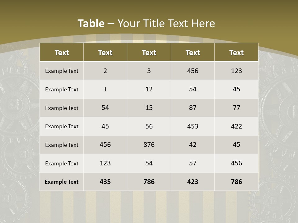 Alloy Cog Mechanism PowerPoint Template