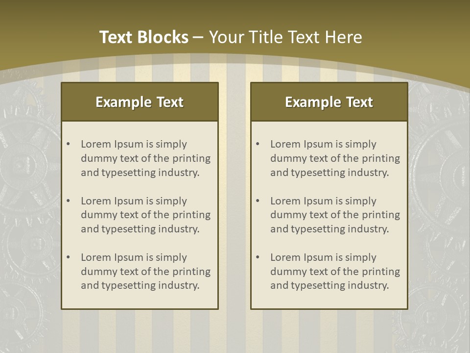 Alloy Cog Mechanism PowerPoint Template