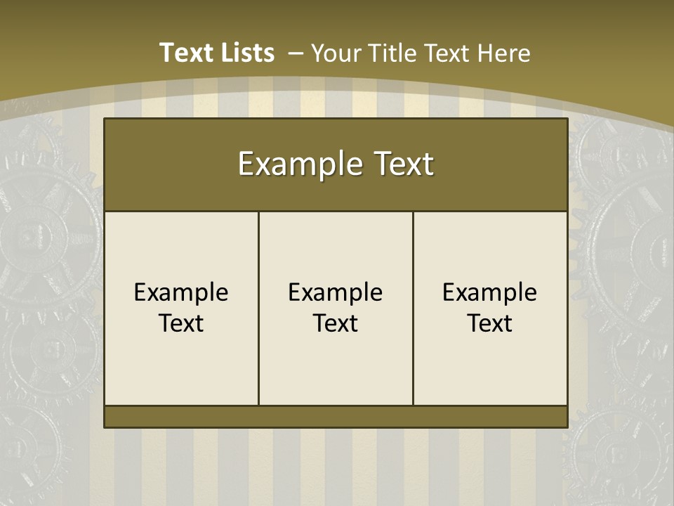 Alloy Cog Mechanism PowerPoint Template