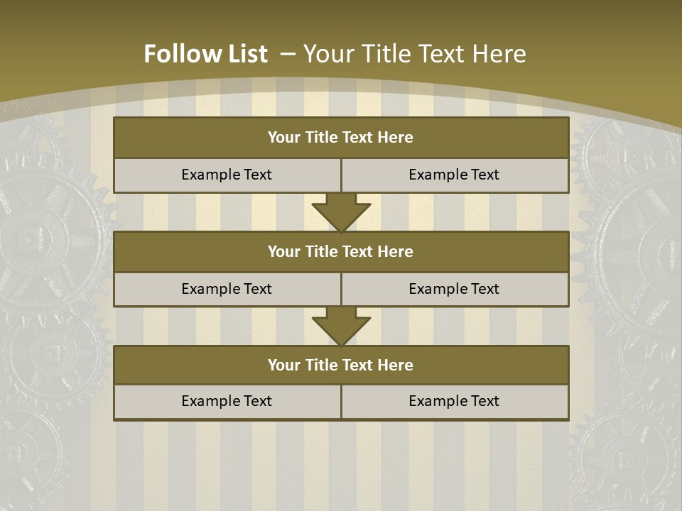 Alloy Cog Mechanism PowerPoint Template