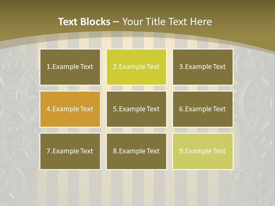 Alloy Cog Mechanism PowerPoint Template