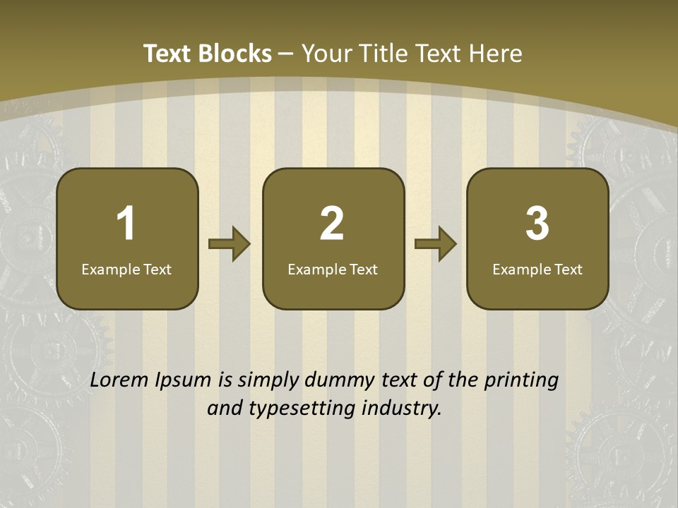 Alloy Cog Mechanism PowerPoint Template