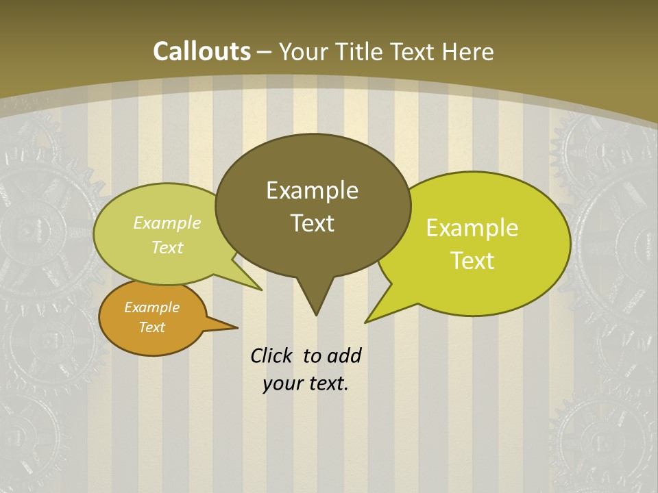 Alloy Cog Mechanism PowerPoint Template