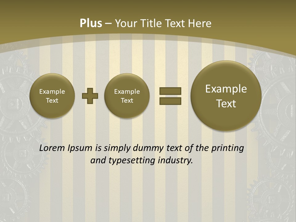 Alloy Cog Mechanism PowerPoint Template