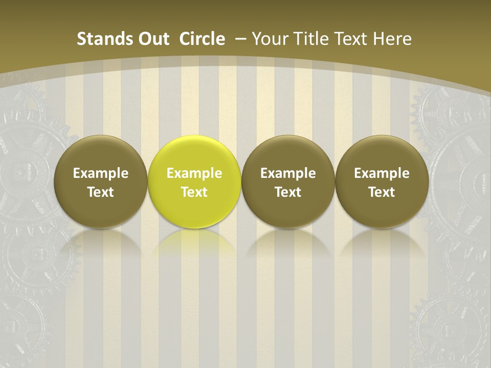 Alloy Cog Mechanism PowerPoint Template
