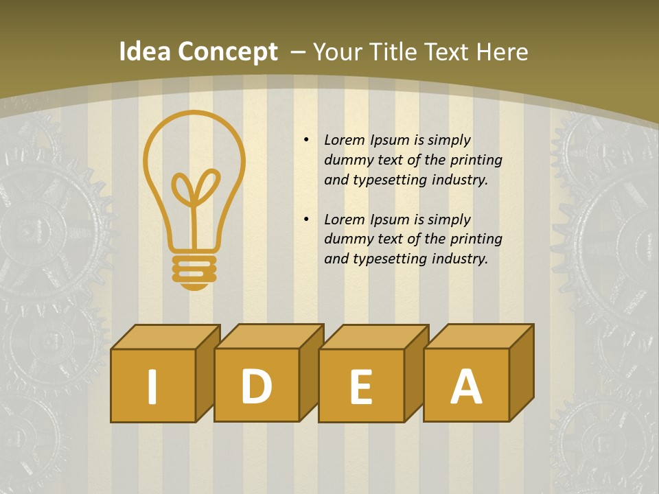 Alloy Cog Mechanism PowerPoint Template