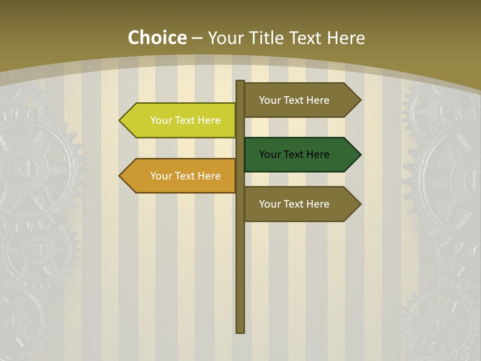 Alloy Cog Mechanism PowerPoint Template