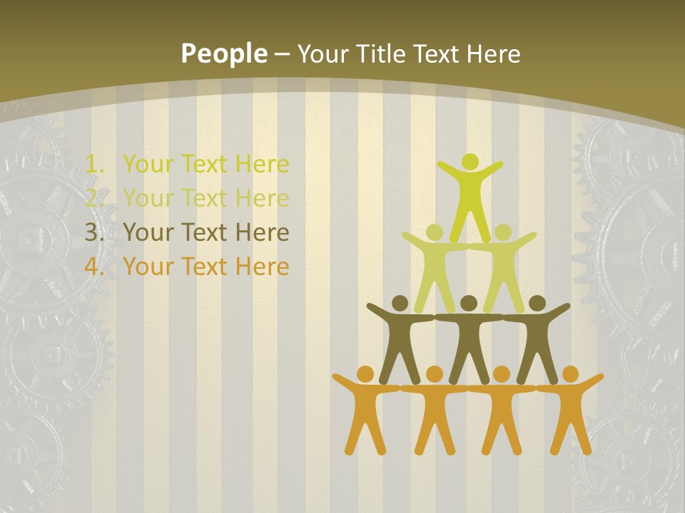 Alloy Cog Mechanism PowerPoint Template