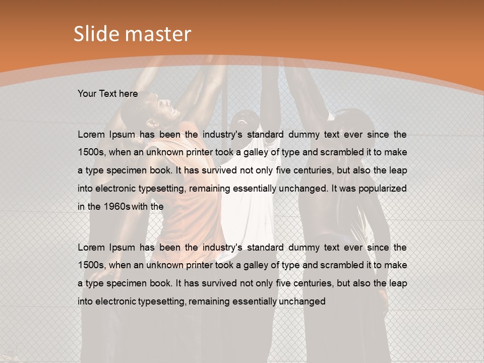 Court Dunk Game PowerPoint Template