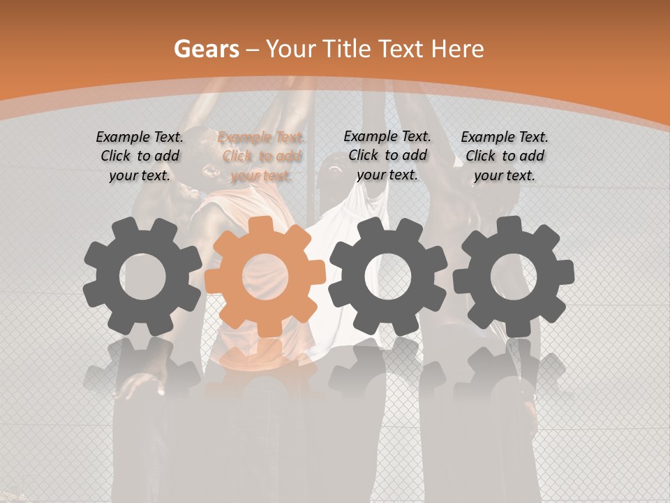 Court Dunk Game PowerPoint Template