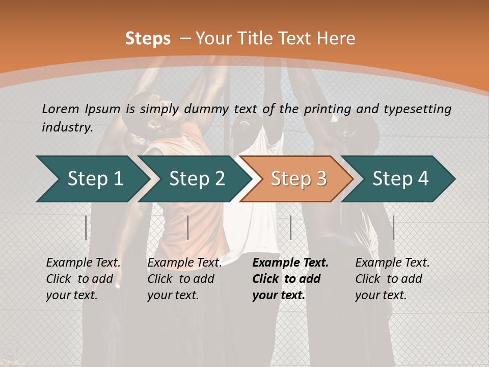 Court Dunk Game PowerPoint Template
