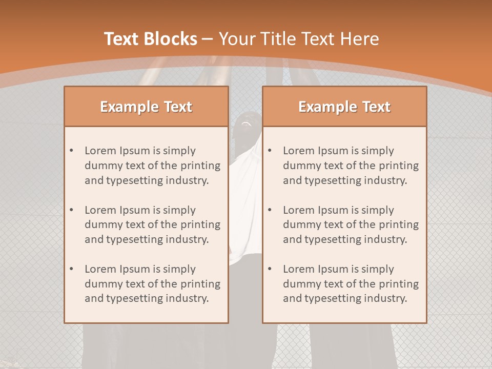 Court Dunk Game PowerPoint Template
