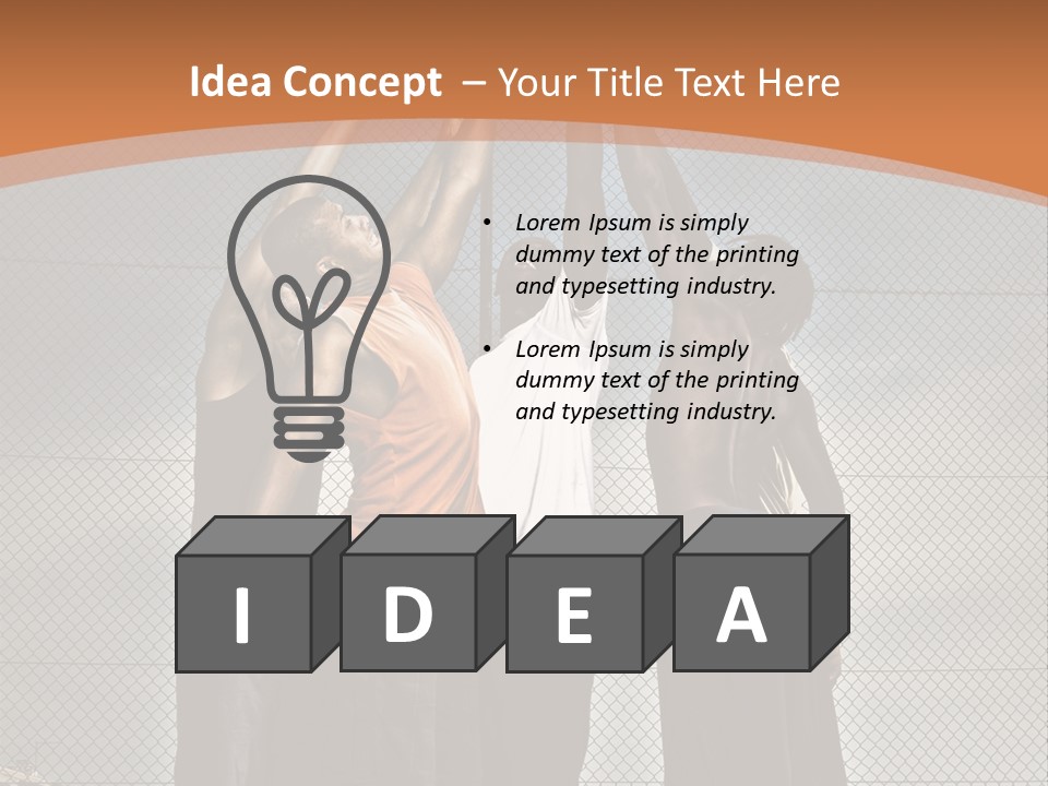 Court Dunk Game PowerPoint Template