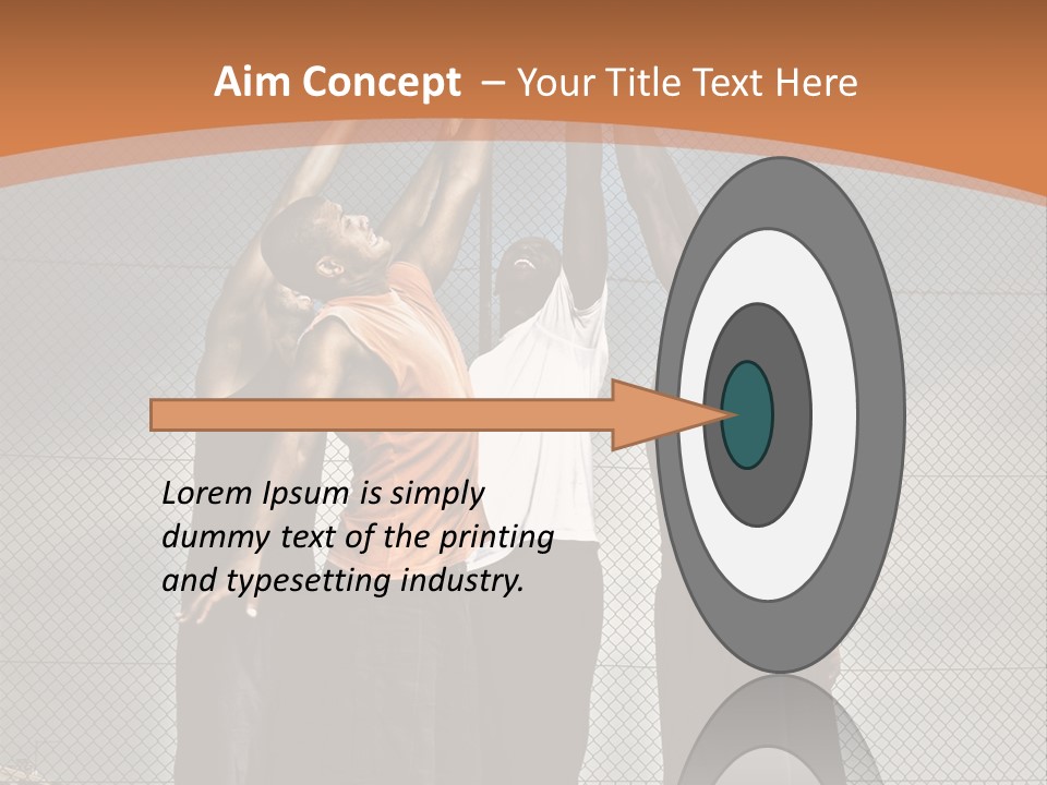 Court Dunk Game PowerPoint Template