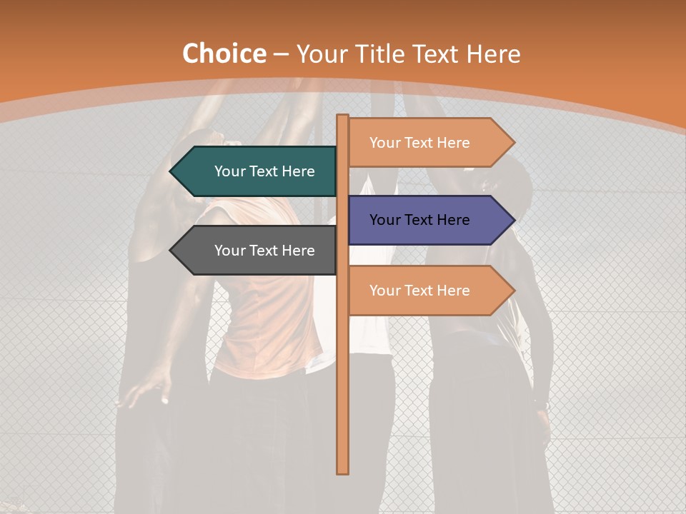 Court Dunk Game PowerPoint Template