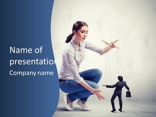 Formal Female Boss PowerPoint Template