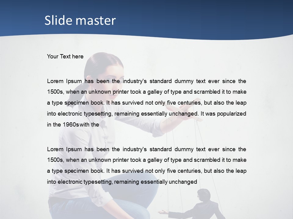 Formal Female Boss PowerPoint Template